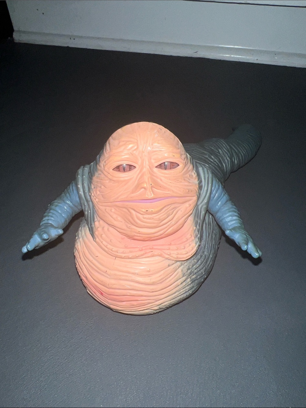 Star Wars Jabba the Hutt Figure in Peach and Gray-Blue